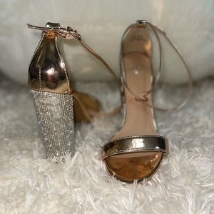 Rose gold heels